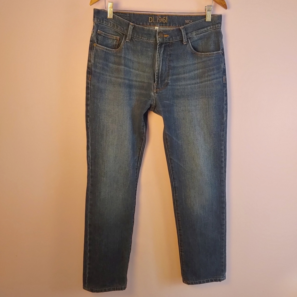 DL1961 'Nick' Slim blue jeans made in the USA (33x28)